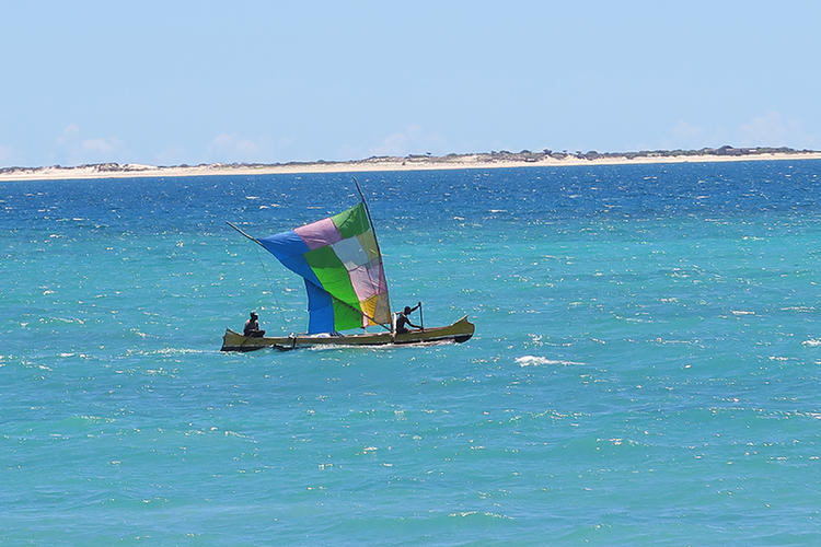 Sailboat in the ocean
